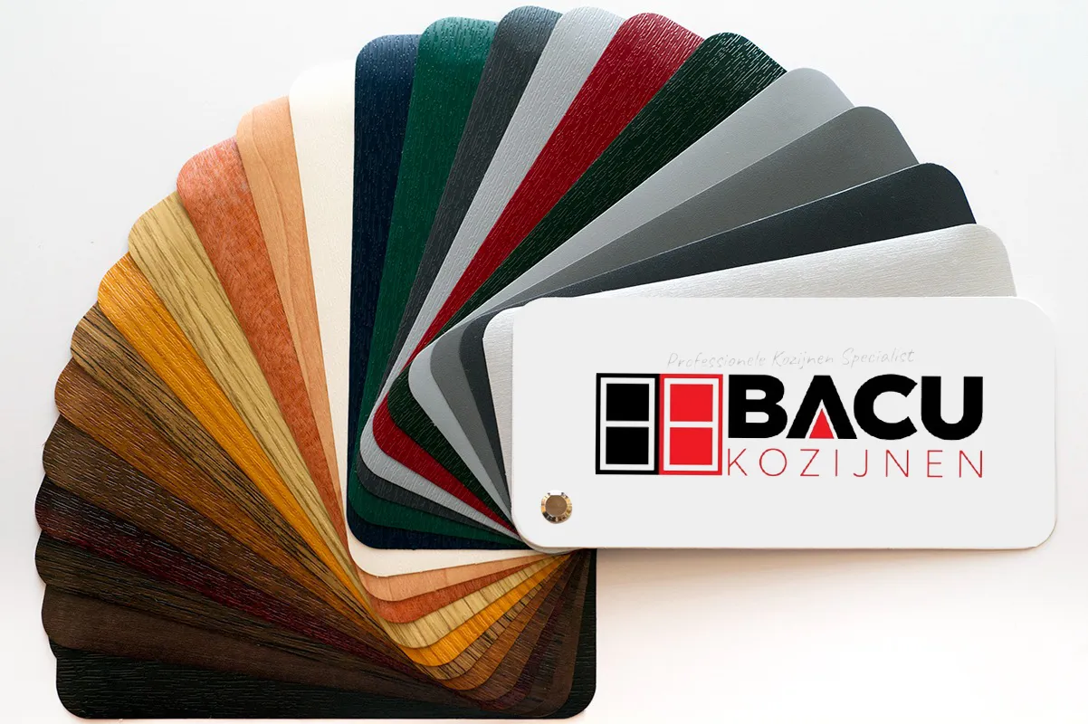 Complete RAL-kleurenwaaier voor kozijnen, deuren en andere producten