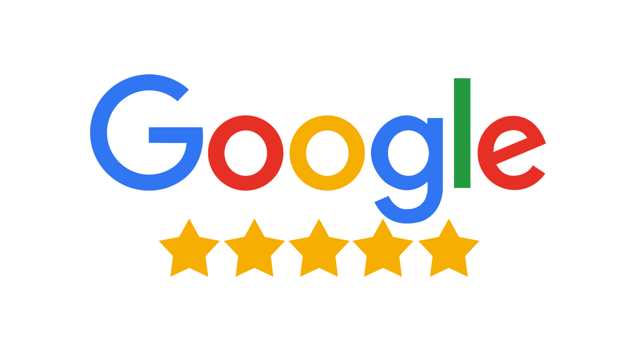 Google Reviews logo met vijf sterren beoordeling voor kozijnenbedrijf